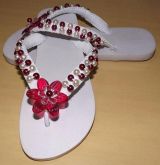 chinelo de macrame